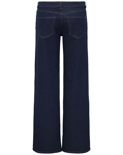 Only - ONLJudy LW Wide Jeans - Dark Blue Denim